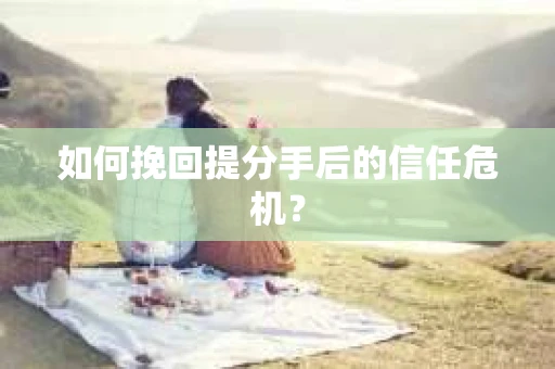 如何挽回提分手后的信任危机？