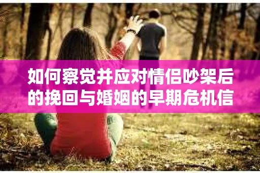如何察觉并应对情侣吵架后的挽回与婚姻的早期危机信号？