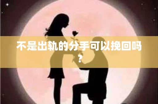 不是出轨的分手可以挽回吗？