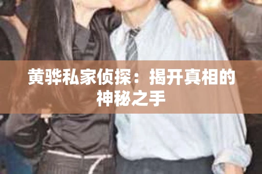 黄骅私家侦探：揭开真相的神秘之手