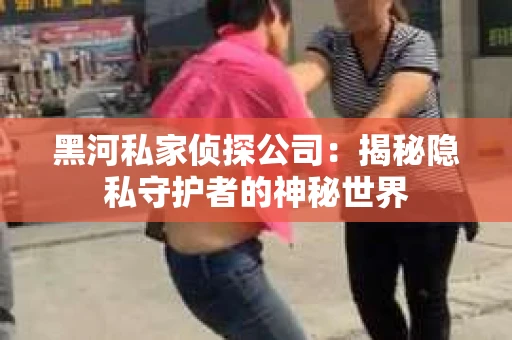 黑河私家侦探公司：揭秘隐私守护者的神秘世界