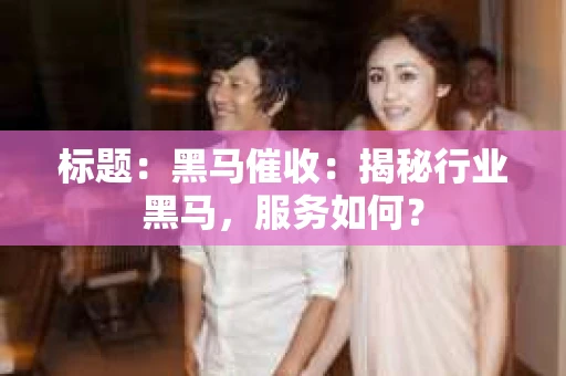 标题：黑马催收：揭秘行业黑马，服务如何？