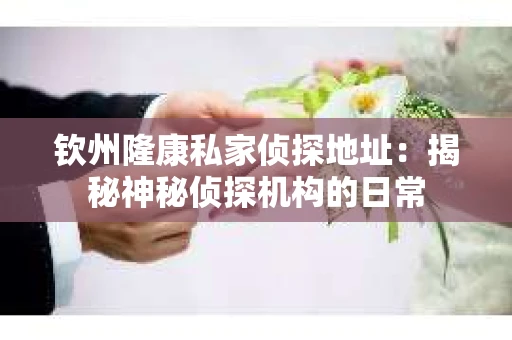 钦州隆康私家侦探地址：揭秘神秘侦探机构的日常