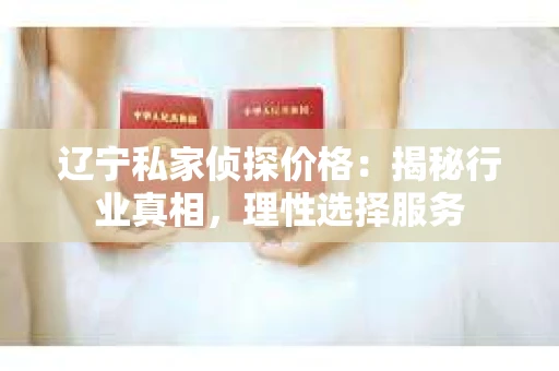 辽宁私家侦探价格：揭秘行业真相，理性选择服务