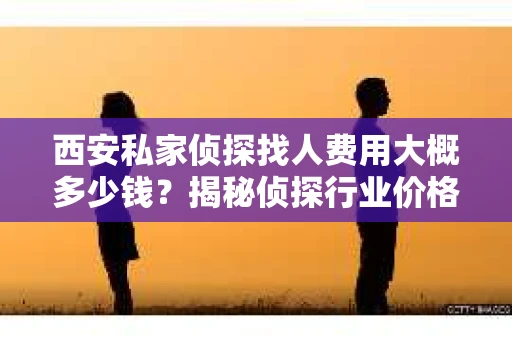 西安私家侦探找人费用大概多少钱？揭秘侦探行业价格之谜
