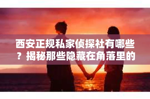 西安正规私家侦探社有哪些？揭秘那些隐藏在角落里的神秘力量