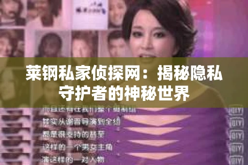 莱钢私家侦探网：揭秘隐私守护者的神秘世界