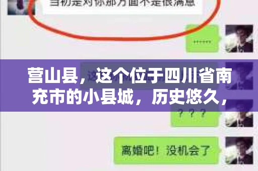 营山县，这个位于四川省南充市的小县城，历史悠久，风景秀丽。但在这个宁静的小县城里，你是否会好奇，有没有私家侦探的存在呢？今天，我就来和大家聊聊这个话题。