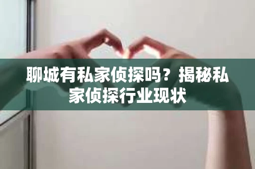 聊城有私家侦探吗？揭秘私家侦探行业现状