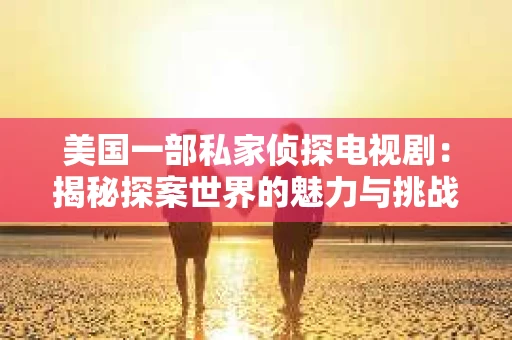美国一部私家侦探电视剧：揭秘探案世界的魅力与挑战