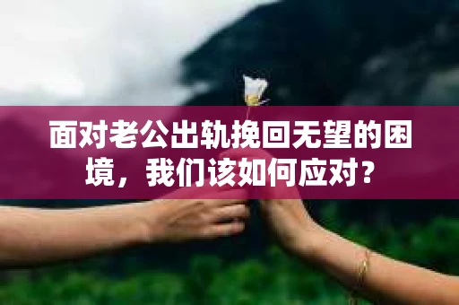 面对老公出轨挽回无望的困境，我们该如何应对？