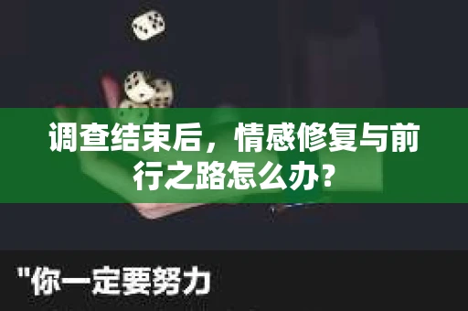 调查结束后，情感修复与前行之路怎么办？