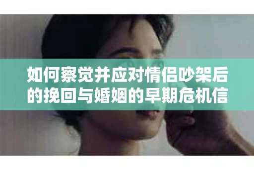 如何察觉并应对情侣吵架后的挽回与婚姻的早期危机信号？