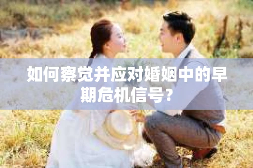 如何察觉并应对婚姻中的早期危机信号？