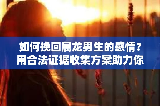 如何挽回属龙男生的感情？用合法证据收集方案助力你的努力？