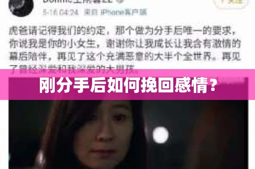 刚分手后如何挽回感情？